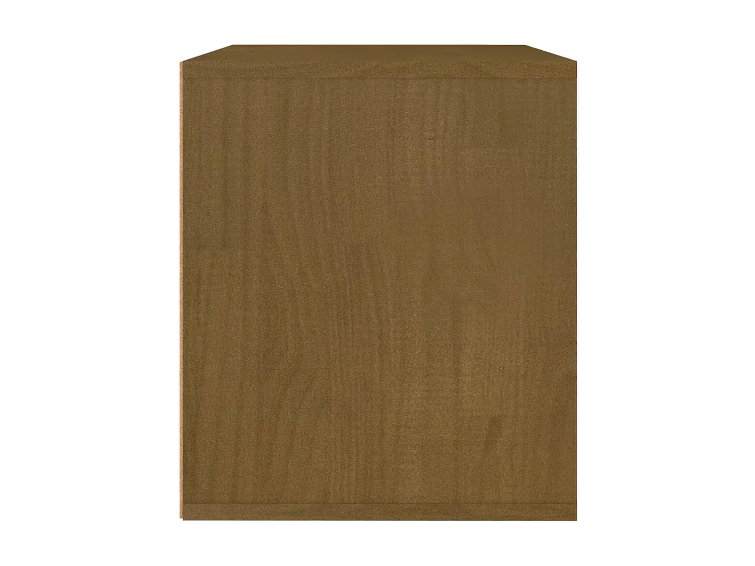 Licata  Muebles para TV 3 piezas madera maciza de pino marrón miel