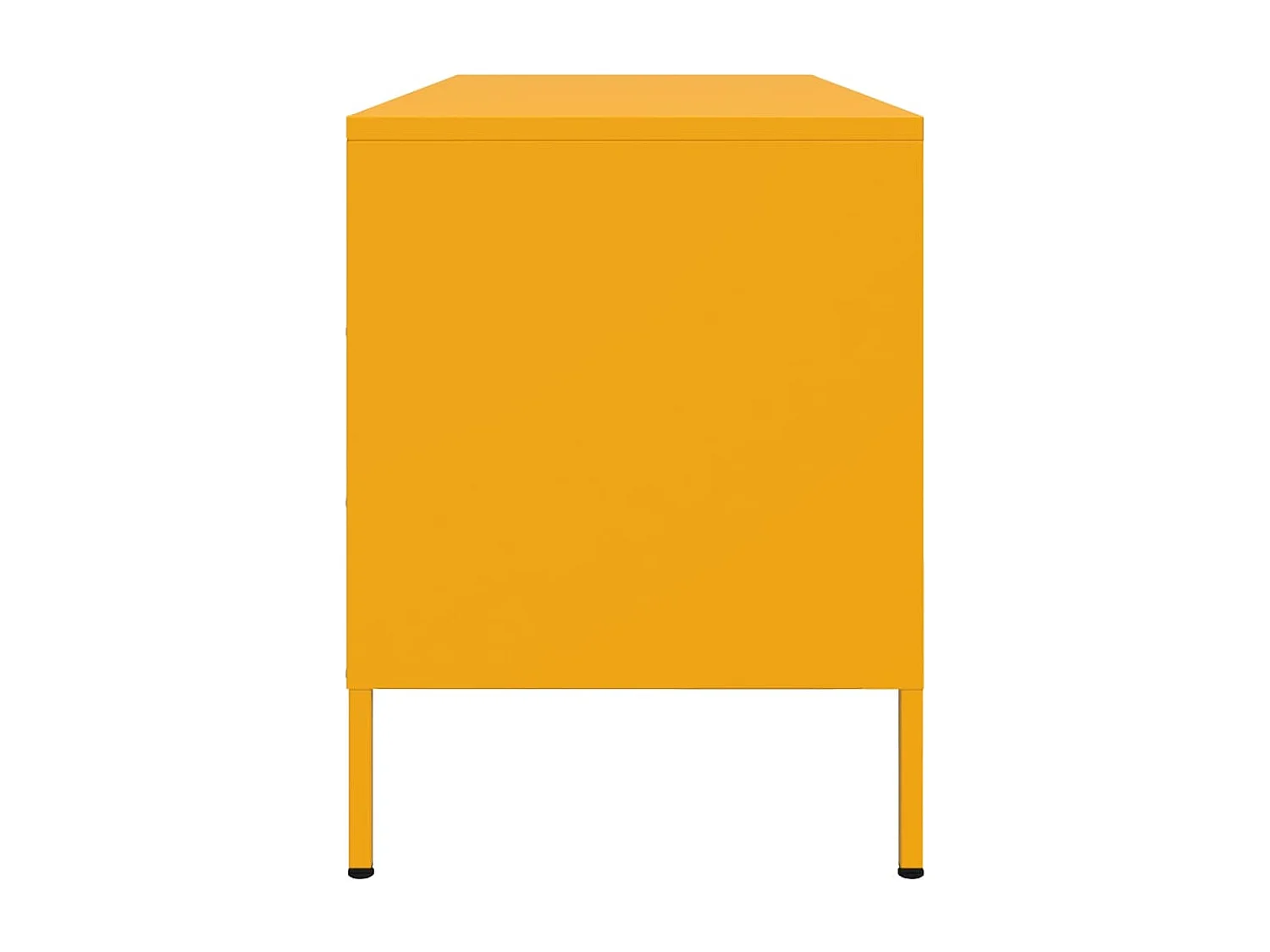 Yelda  Meuble TV jaune moutarde 100,5x39x50,5 cm acier
