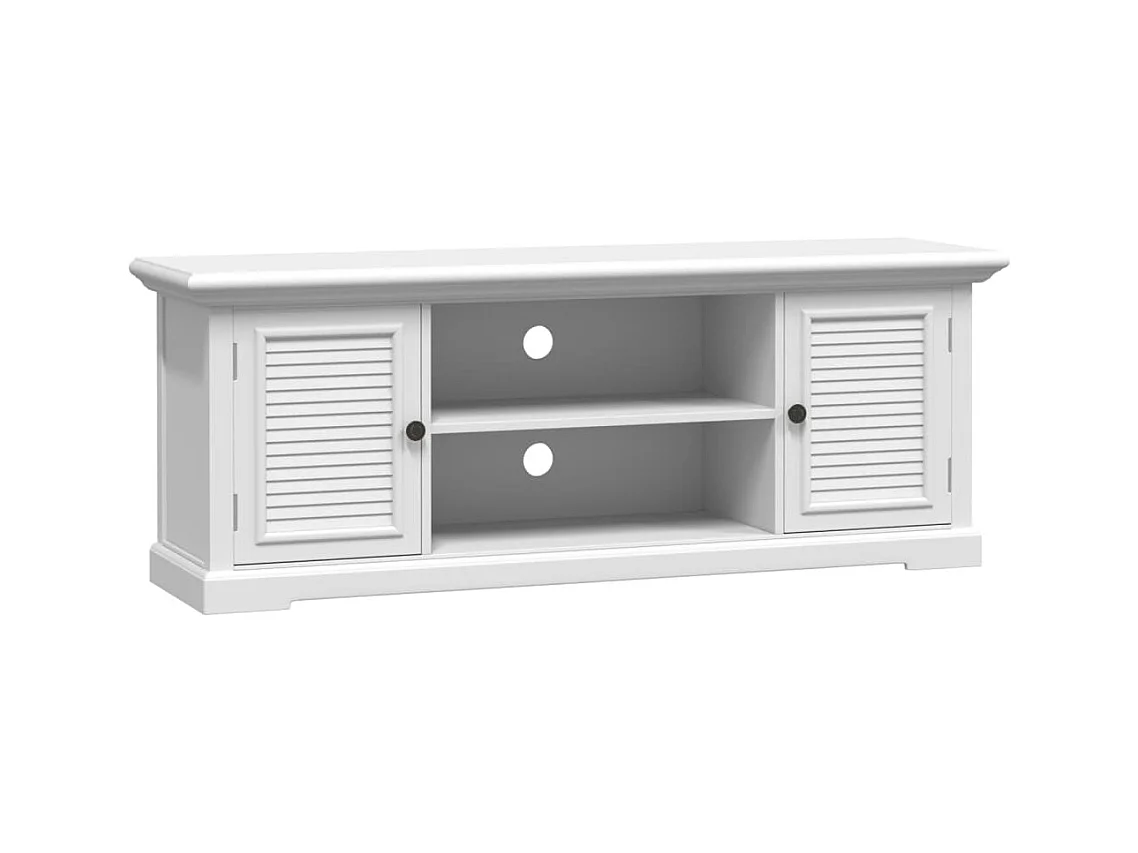 Garden Furniture -  Tv-meubel 110x30x41 cm bewerkt hout wit