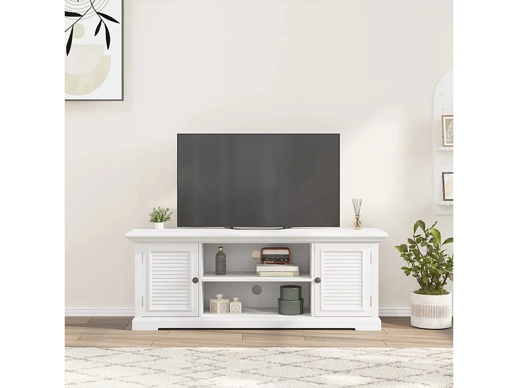 Garden Furniture -  Meuble TV blanc 110x30x41 cm bois d'ingénierie