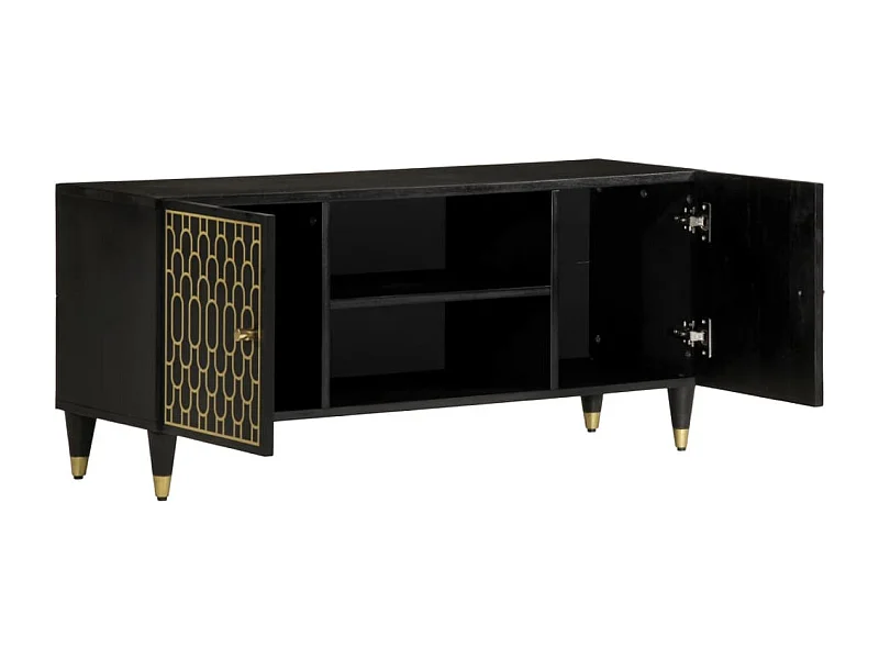 Stéphanie-Marie  Meuble TV 105x33x46 cm Bois massif de manguier