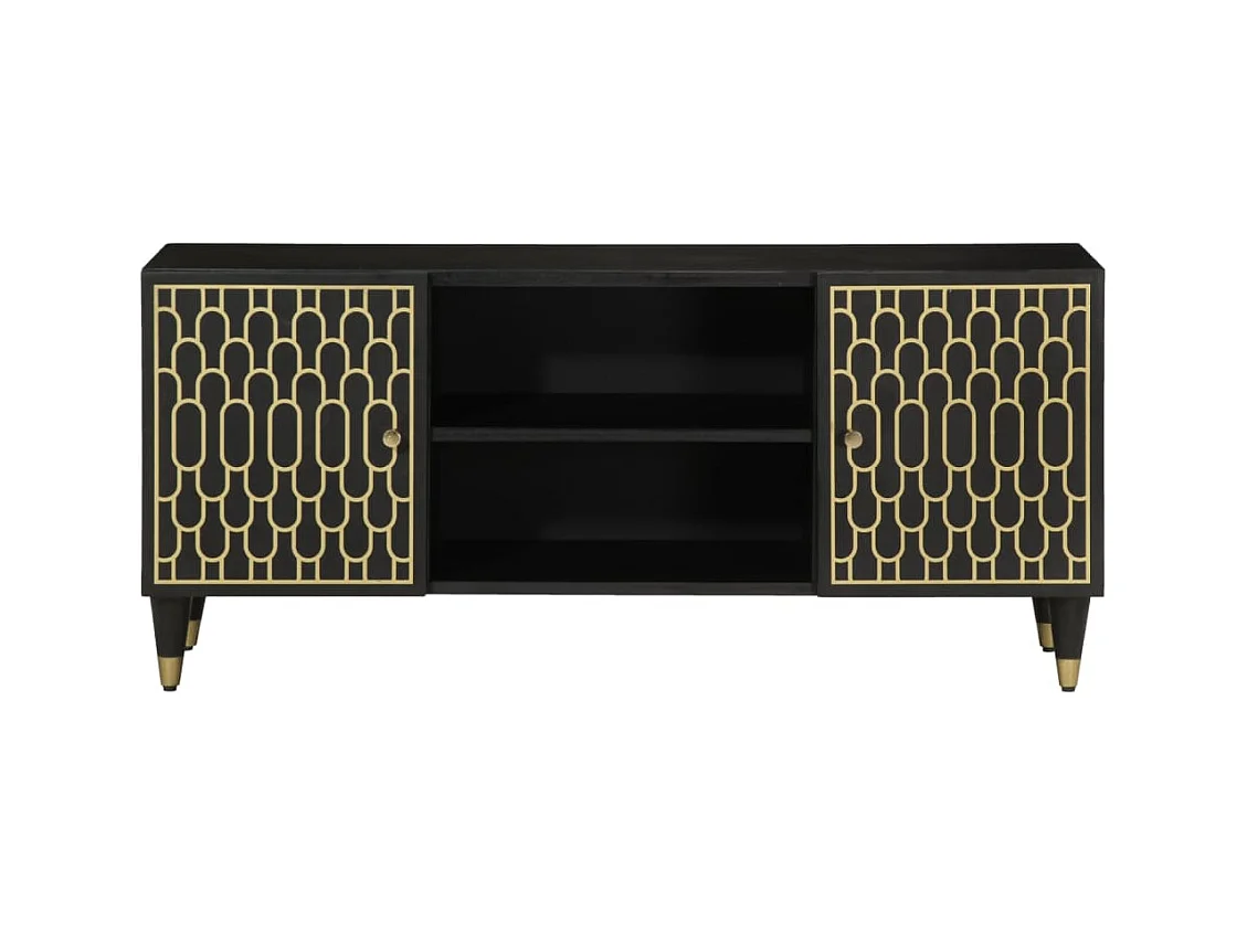 Stéphanie-Marie  Meuble TV 105x33x46 cm Bois massif de manguier