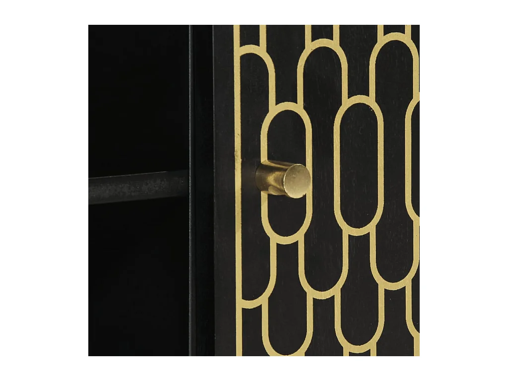 Stéphanie-Marie  Meuble TV 105x33x46 cm Bois massif de manguier