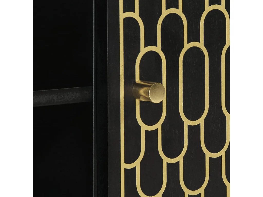 Stéphanie-Marie  Meuble TV 105x33x46 cm Bois massif de manguier