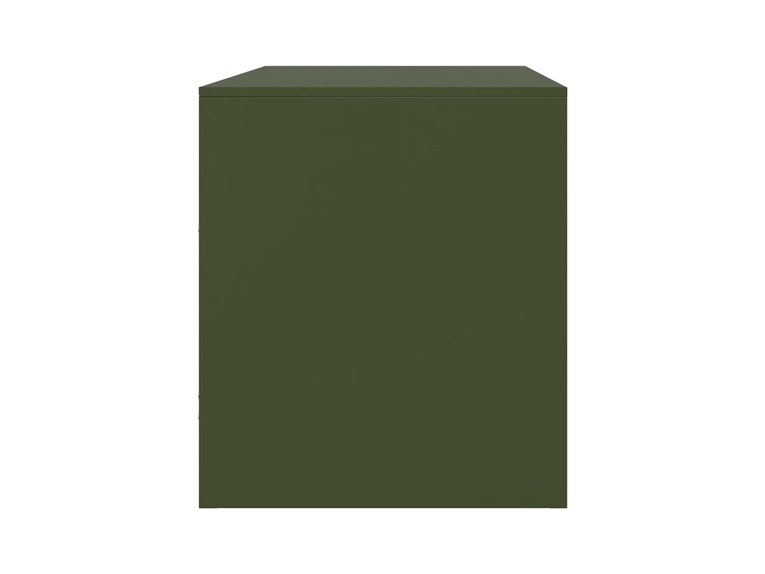 Amelie  Meuble TV vert olive 67x39x44 cm acier