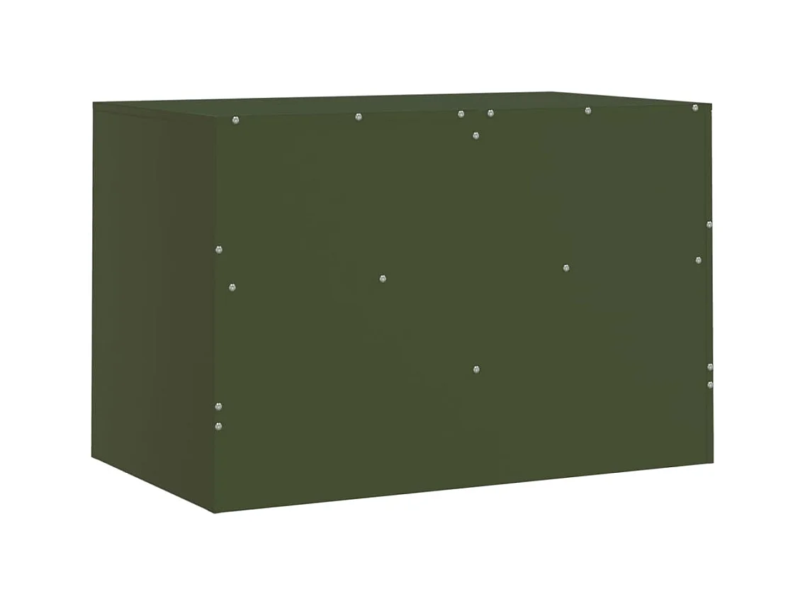 Amelie  Meuble TV vert olive 67x39x44 cm acier