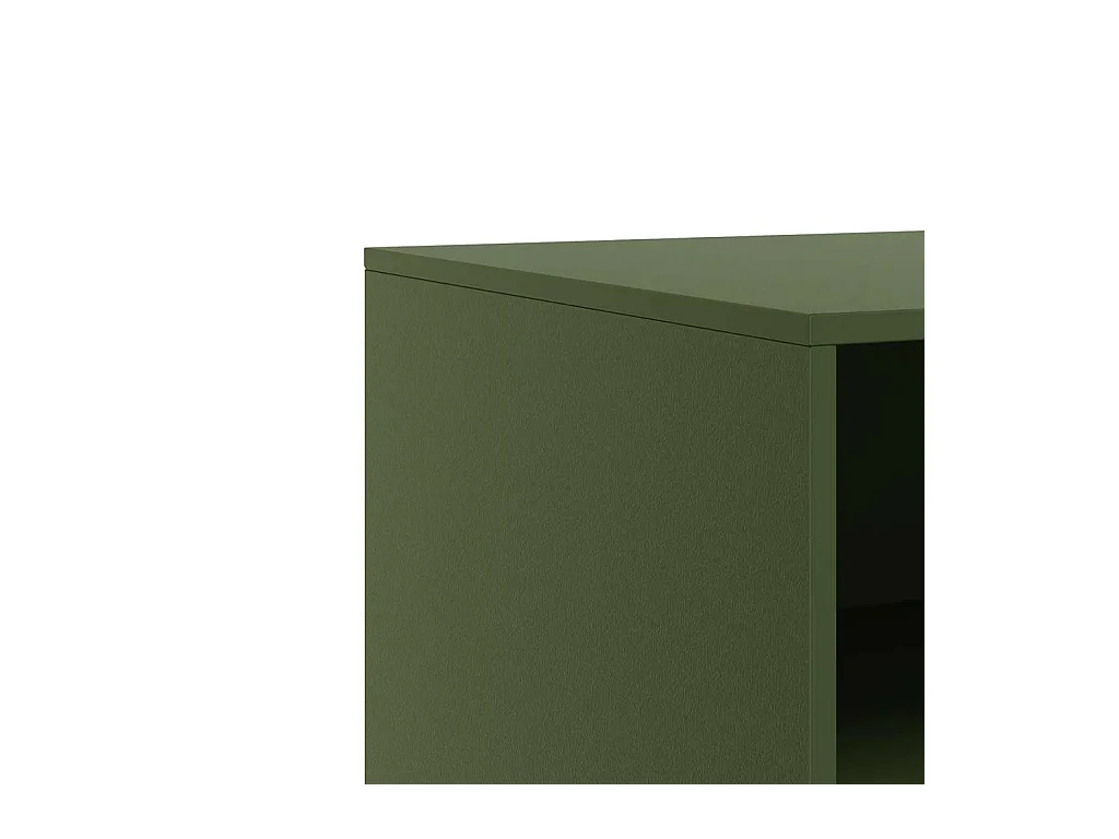 Amelie  Meuble TV vert olive 67x39x44 cm acier