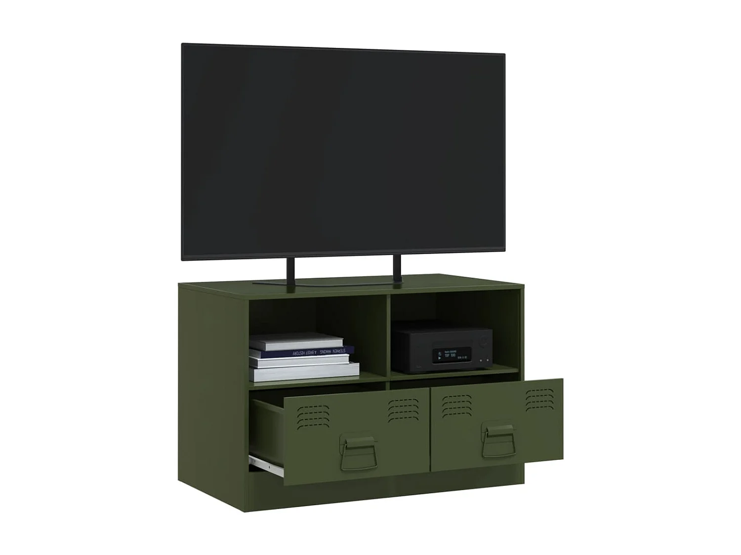 Amelie  Tv-meubel 67x39x44 cm staal olijfgroen