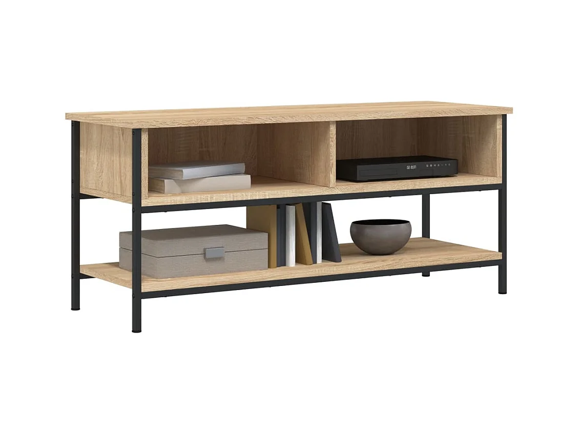 Thilda  Meuble TV Chêne Sonoma 100x35x45 cm Bois d'ingénierie