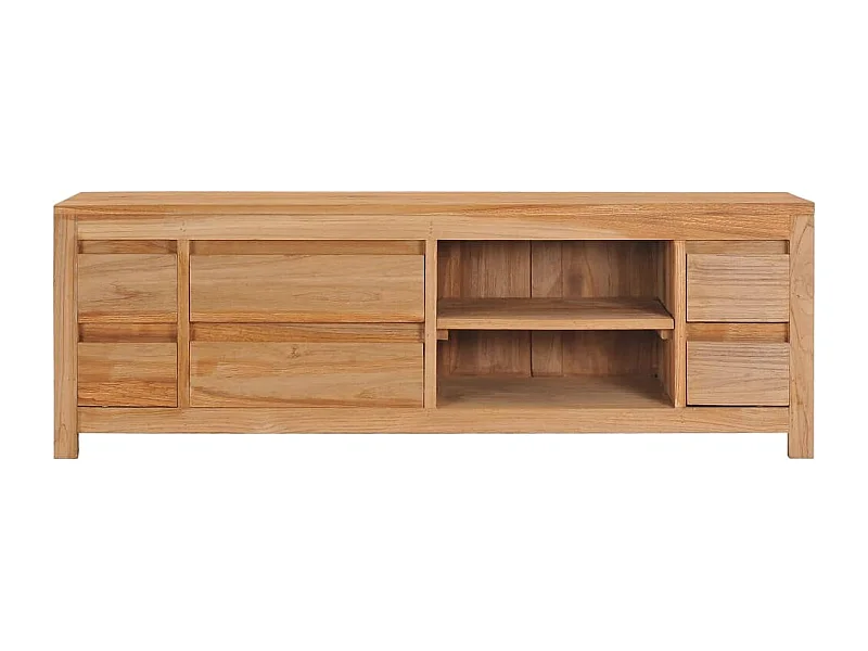 Garden Furniture -  Meuble TV 115 x 30 x 40 cm bois de teck massif