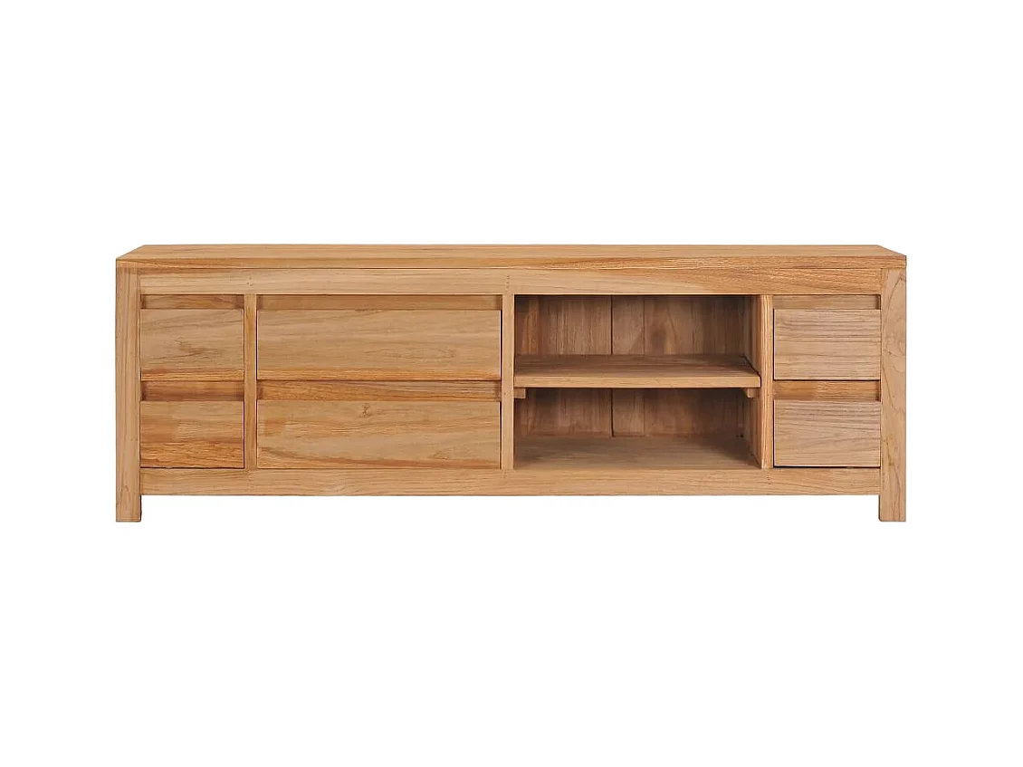 Garden Furniture -  Meuble TV 115 x 30 x 40 cm bois de teck massif