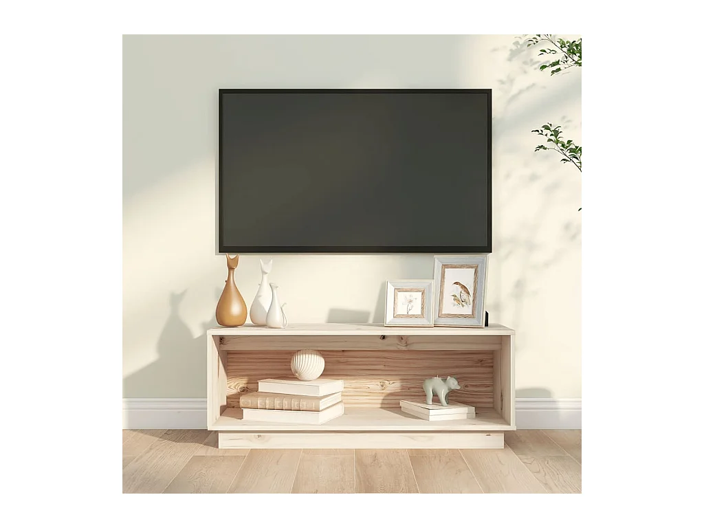Lysira  Tv-meubel 90x35x35 cm massief grenenhout