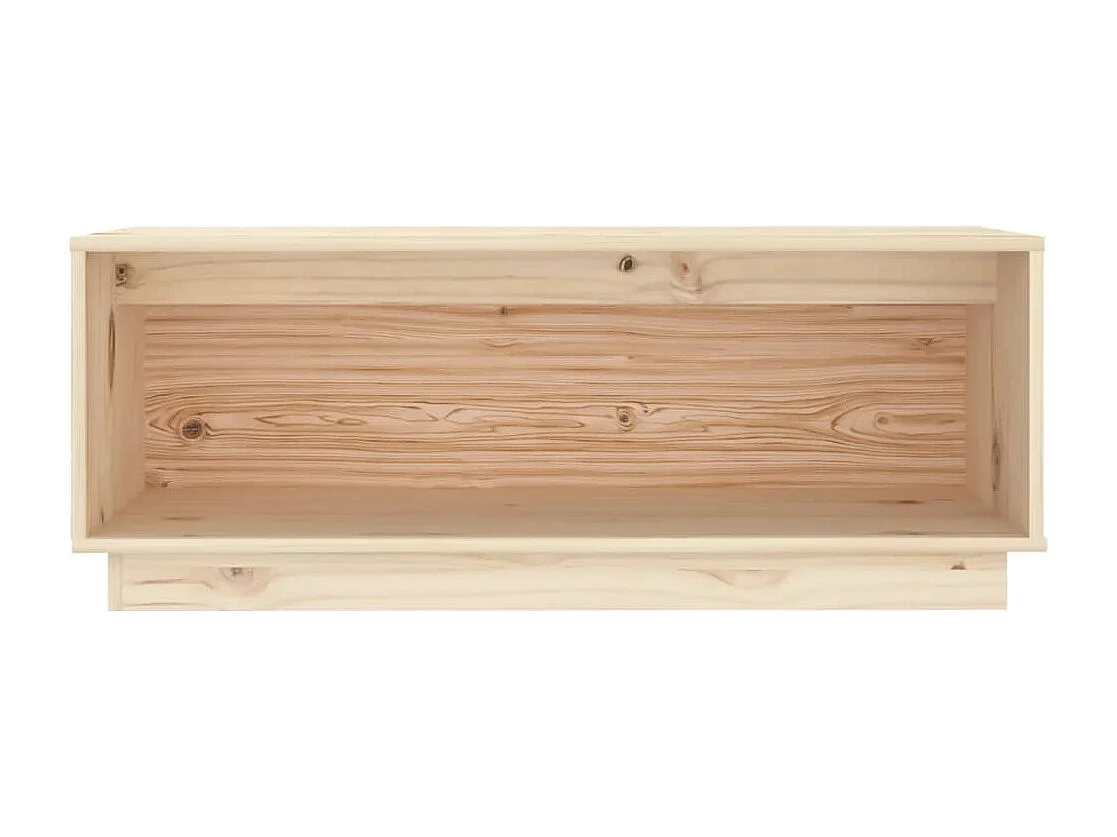 Lysira  Meuble TV 90x35x35 cm Bois de pin massif