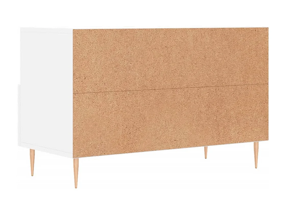 Oona  Meuble TV Blanc 80x36x50 cm Bois d'ingénierie