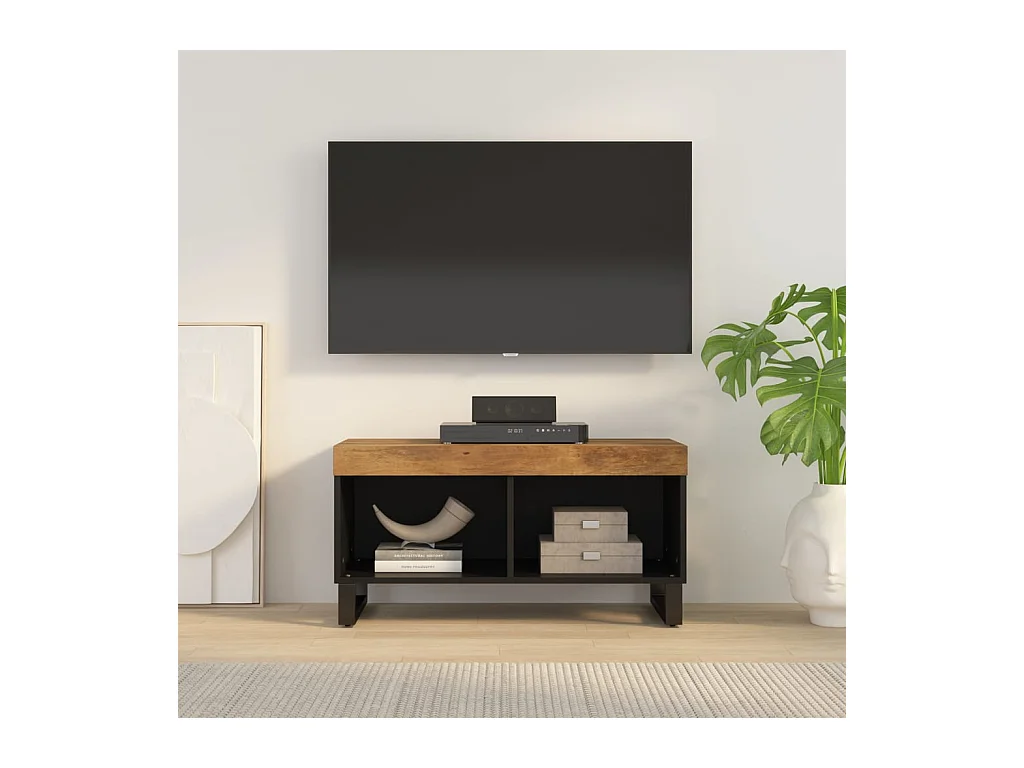 Wyder  Tv-meubel 85x33x43,5 cm massief mangohout