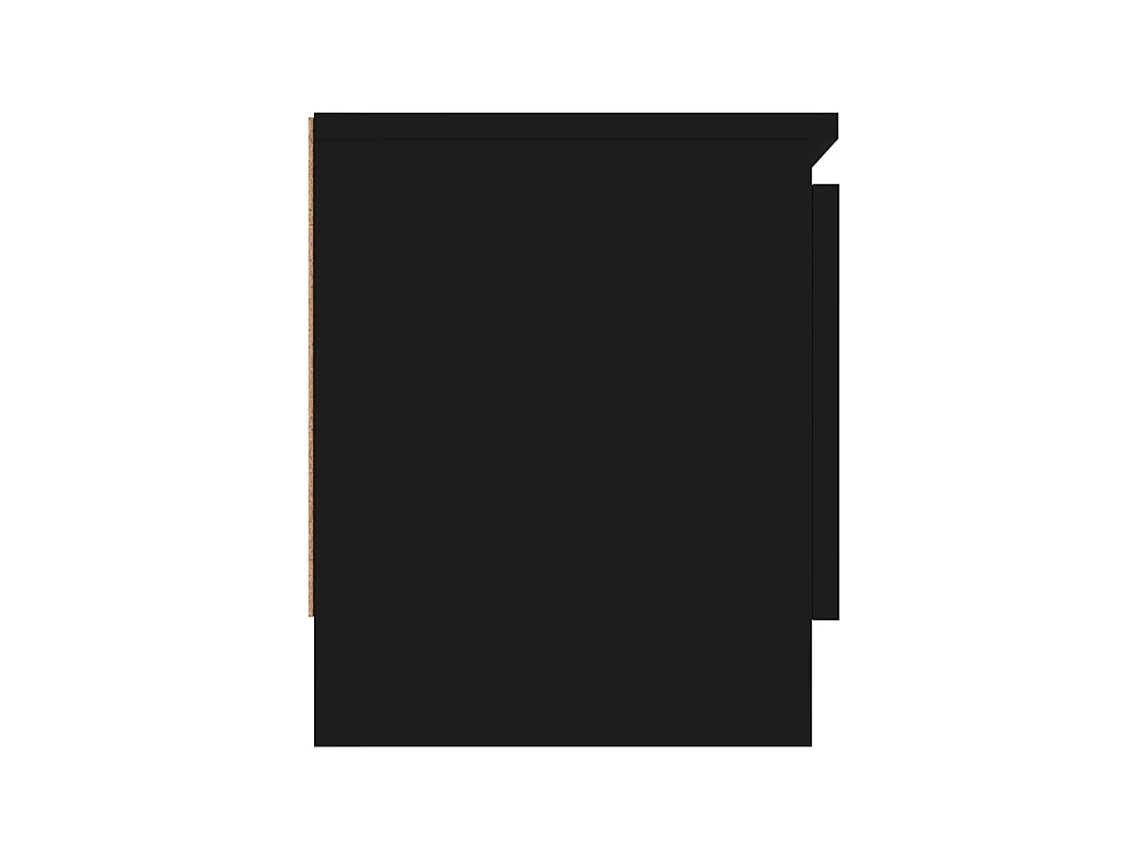 Eugene  Mueble de TV con puerta negro 102x30x36 cm