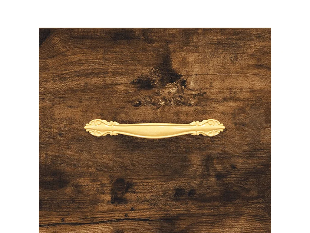 Ravy  Meuble TV chêne fumé 102x36x50 cm bois d'ingénierie