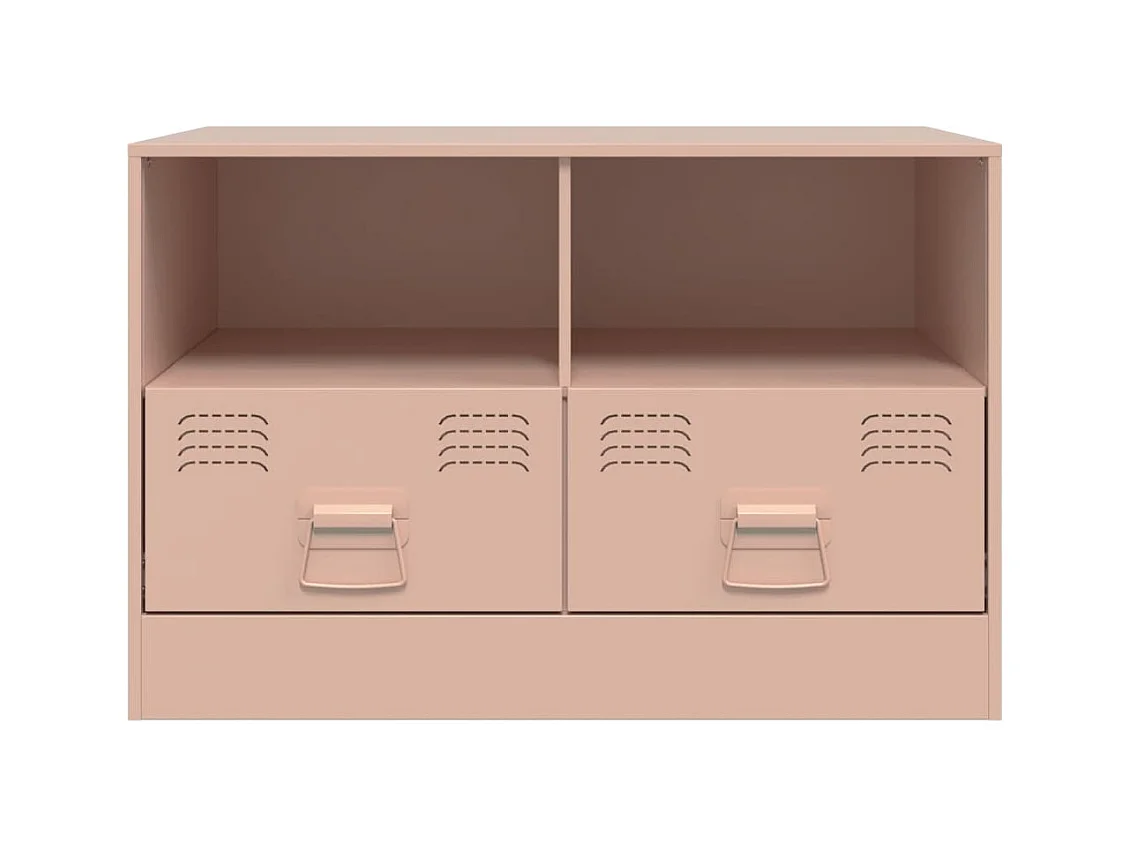 Amelie  Meubles TV 2 pcs rose 67x39x44 cm acier