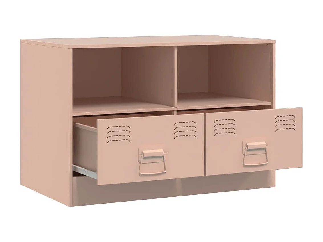 Amelie  Meubles TV 2 pcs rose 67x39x44 cm acier