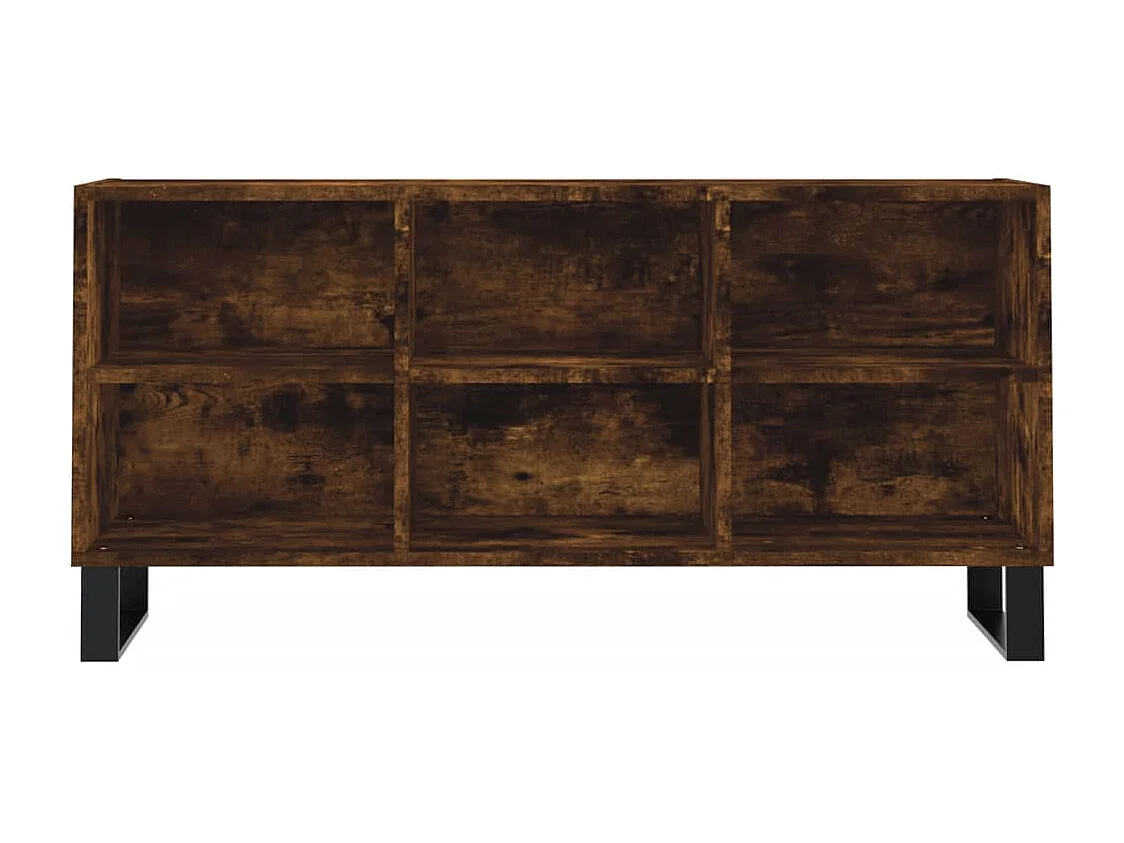 Adolfo  Mueble de TV madera de ingeniería roble ahumado 103,5x30x50 cm