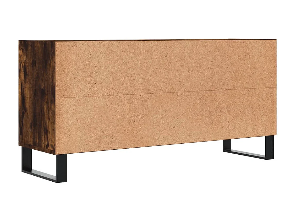 Adolfo  Mueble de TV madera de ingeniería roble ahumado 103,5x30x50 cm