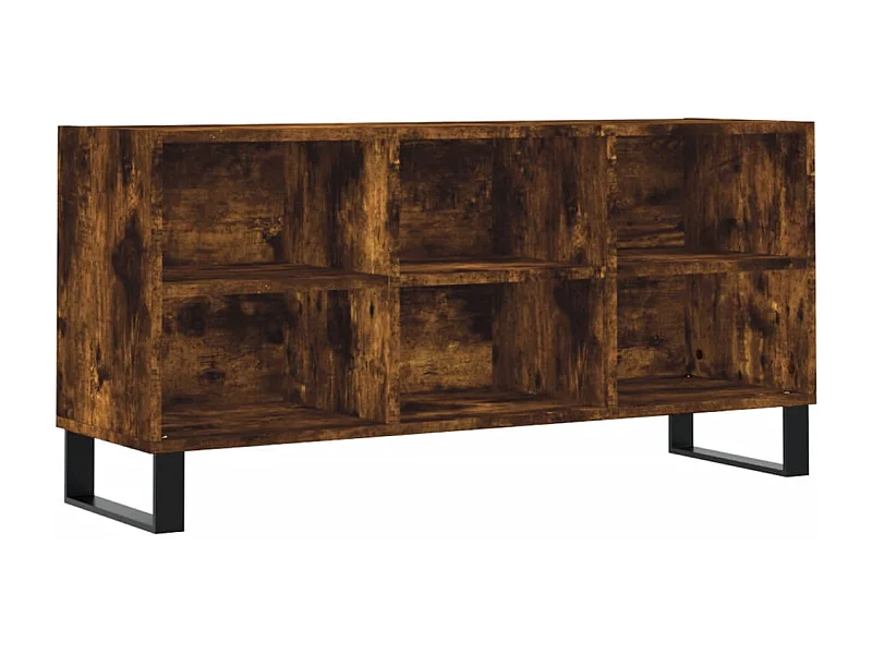 Adolfo  Tv-meubel 103,5x30x50 cm bewerkt hout gerookt eikenkleurig