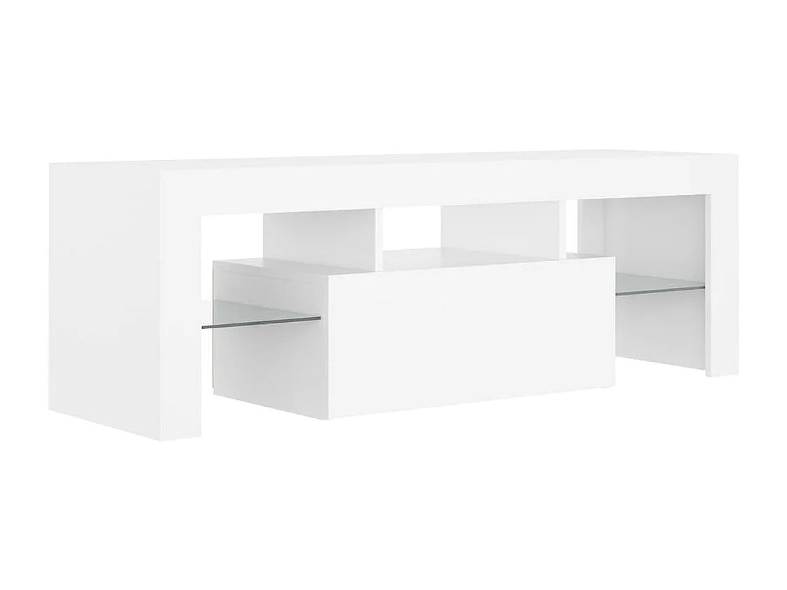 Aiden  Mueble para TV con luces LED blanco 120x35x40 cm
