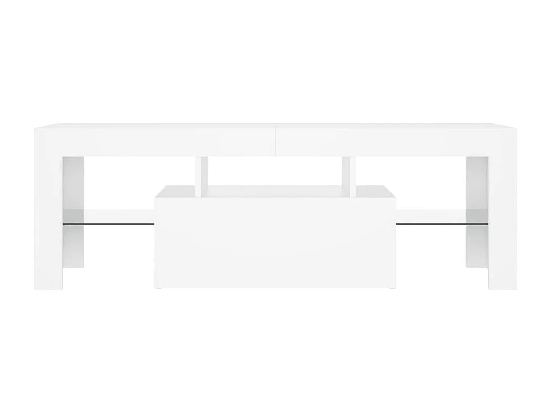 Aiden  Mueble para TV con luces LED blanco 120x35x40 cm