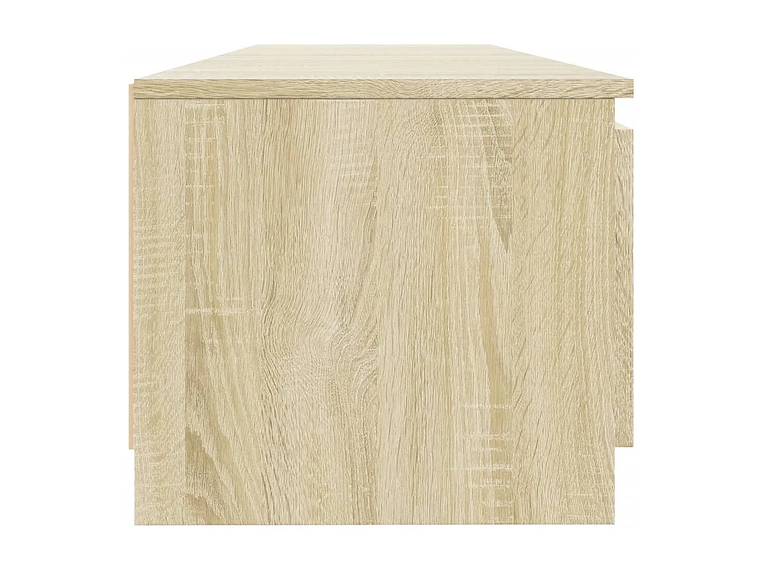 Vasil  Meuble TV avec lumières LED chêne sonoma 140x40x36 cm