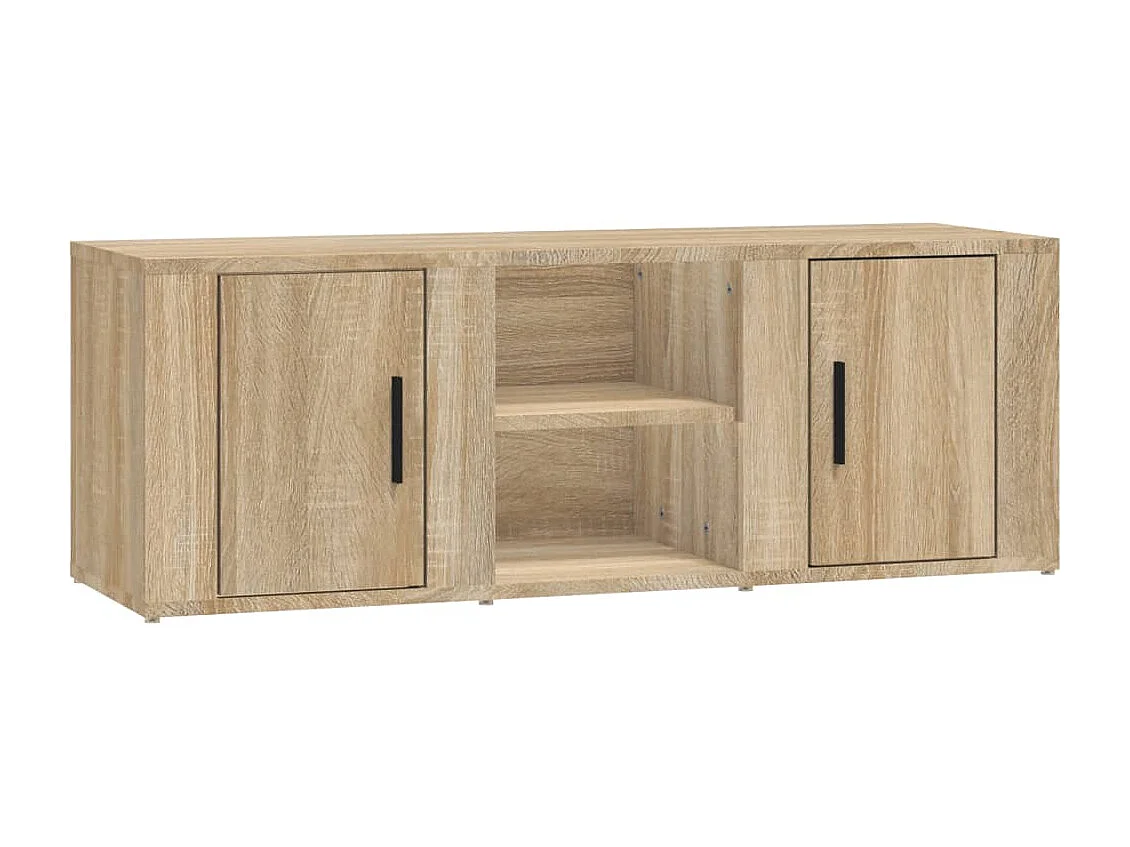 Hidran  Mueble para TV madera contrachapada roble Sonoma 100x31,5x35 cm
