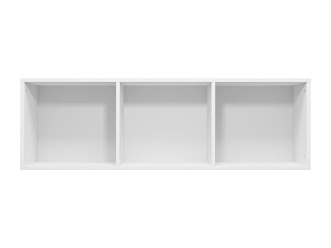 Pieter  Bibliothèque/Meuble TV Blanc 36x30x114 cm Bois d'ingénierie