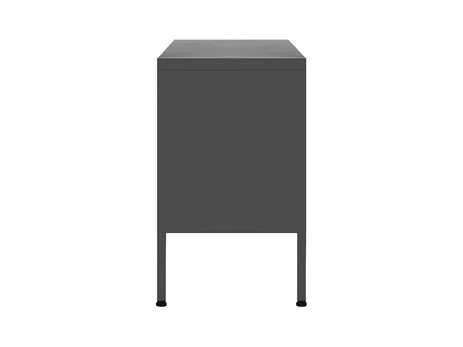 Drøbak  Meuble TV Anthracite 105x35x50 cm Acier