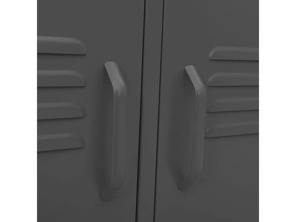 Drøbak  Mueble para TV de acero gris antracita 105x35x50 cm