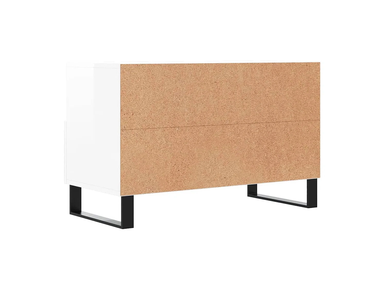 Sigil  Tv-meubel 80x36x50 cm bewerkt hout hoogglans wit