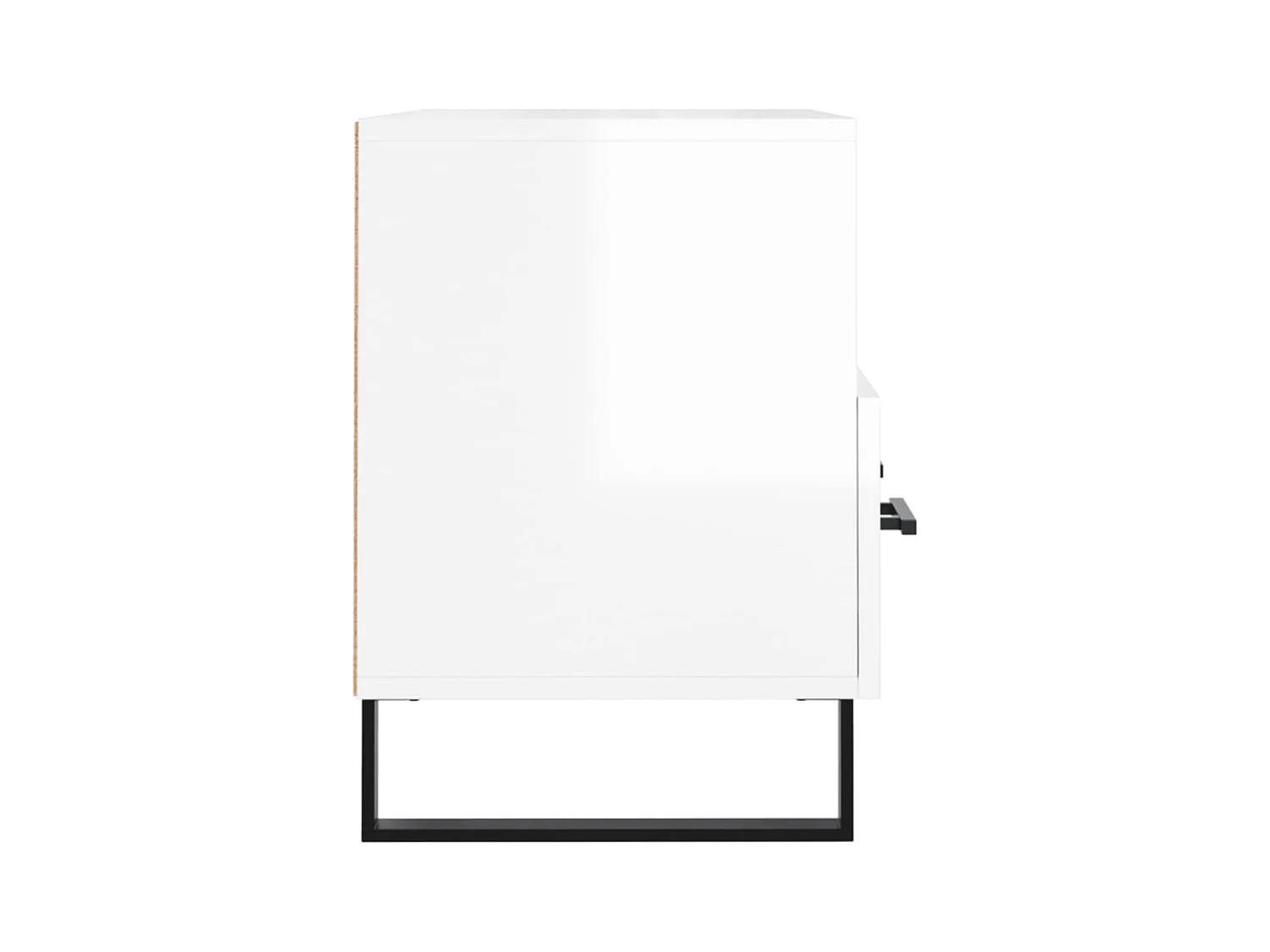 Sigil  Tv-meubel 80x36x50 cm bewerkt hout hoogglans wit