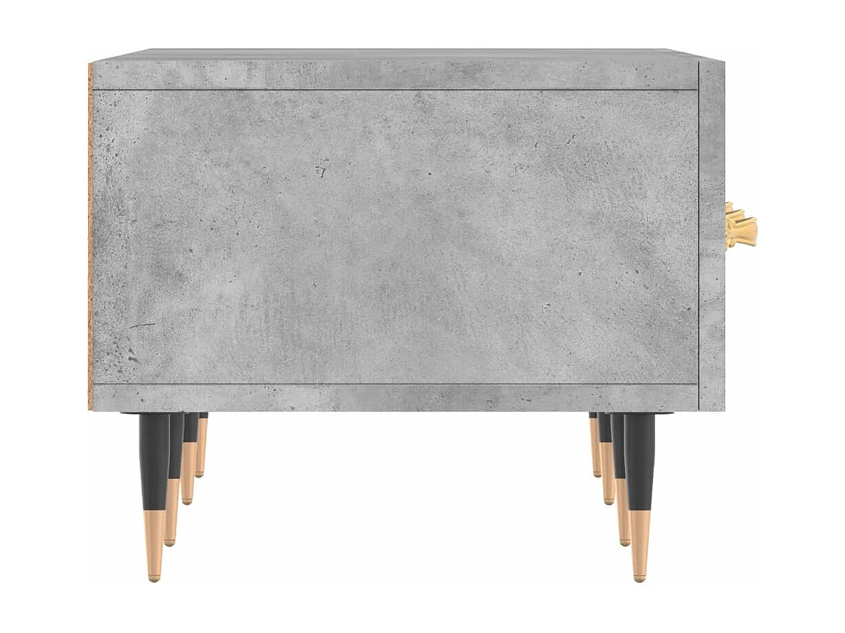 Sylvain-Paul  Meuble TV gris béton 150x36x30 cm bois d'ingénierie