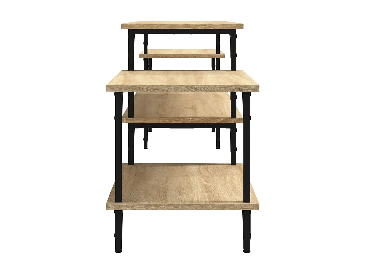 Rebecq  Meuble TV chêne sonoma 197x35x52 cm bois d'ingénierie