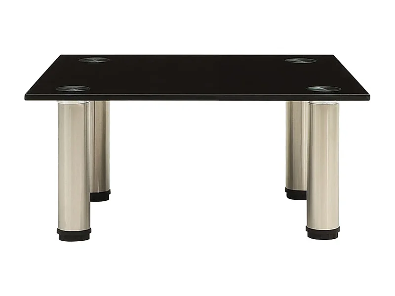 Élie  Tv-meubel 40x35x17 cm gehard glas zwart