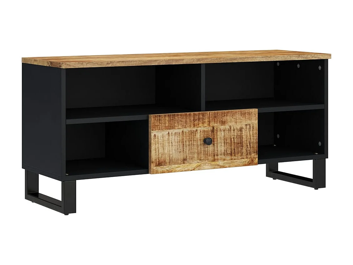 Mordan  Meuble TV 100x33x46 cm bois de manguier et d'ingénierie