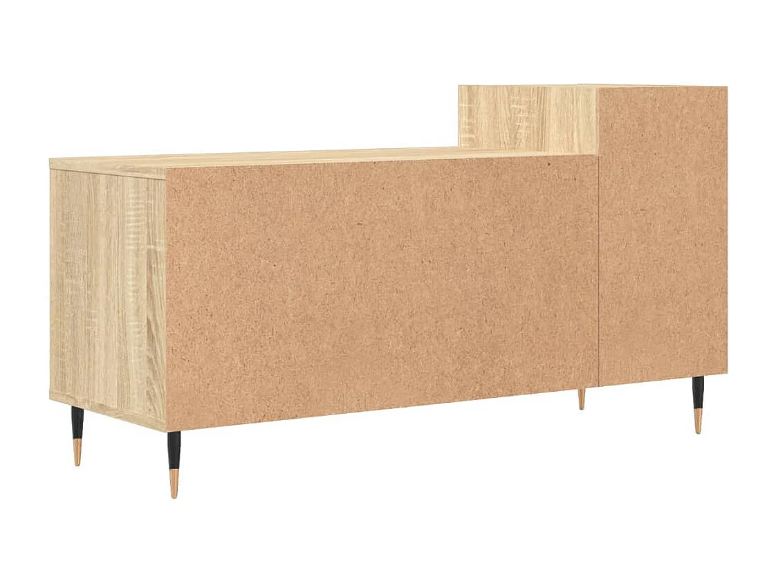 Nyrena  Meuble TV Chêne sonoma 100x35x55 cm Bois d'ingénierie