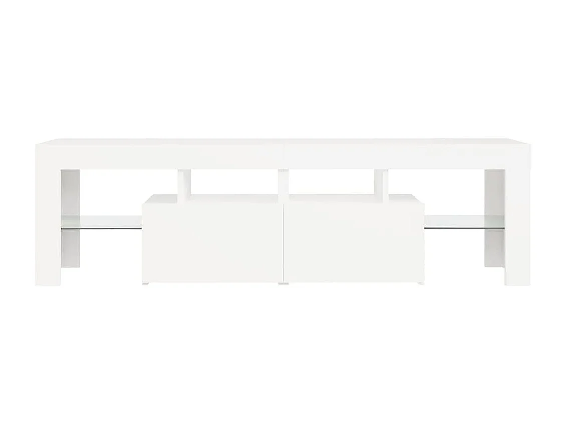 Hayo  Mueble de TV con luces LED blanco 140x36,6x40 cm