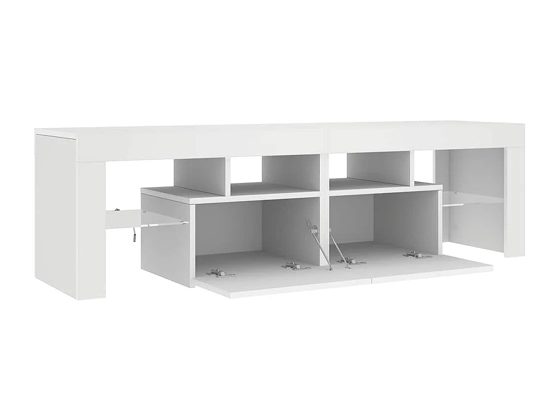 Hayo  Mueble de TV con luces LED blanco 140x36,6x40 cm