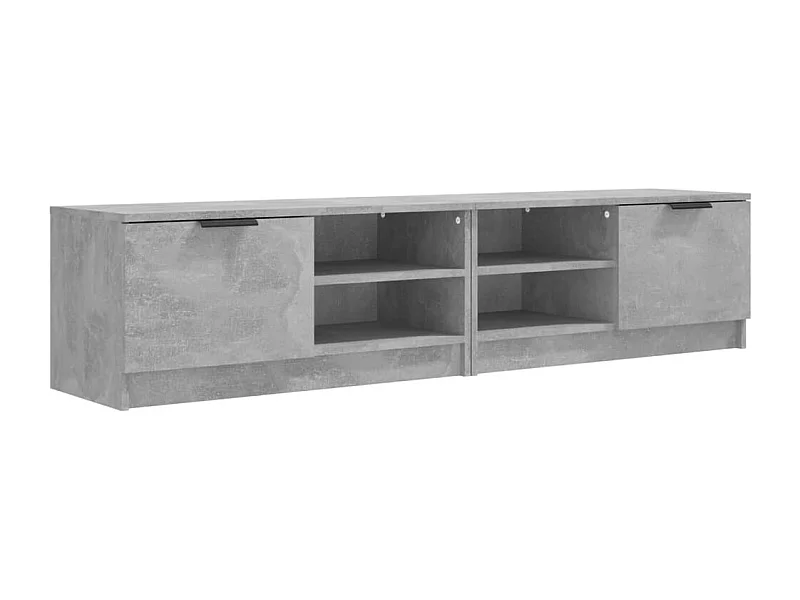 Bryvra  Meubles TV 2 pcs Gris béton 80x35x36,5 cm Bois d'ingénierie