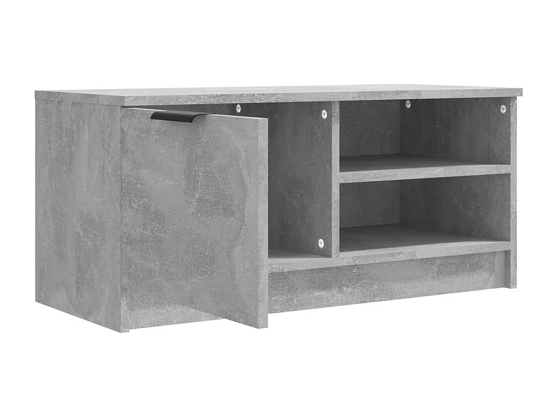 Bryvra  Mueble de TV 2 pzas madera contrachapada hormigón 80x35x36,5 cm