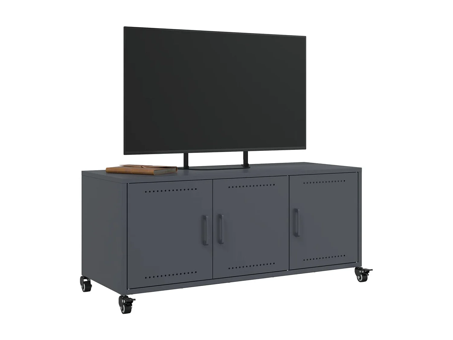 Tours  Mueble de TV acero gris antracita 100,5x39x43,5 cm