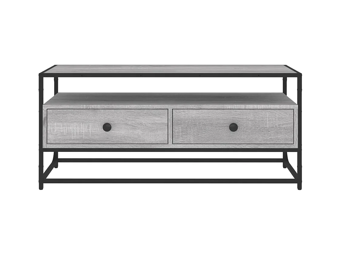 Bralir  Tv-meubel 100x35x45 cm bewerkt hout grijs sonoma eikenkleurig