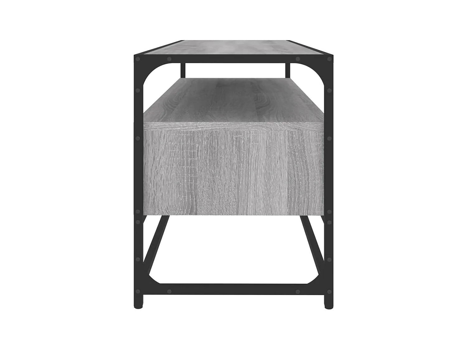 Bralir  Tv-meubel 100x35x45 cm bewerkt hout grijs sonoma eikenkleurig