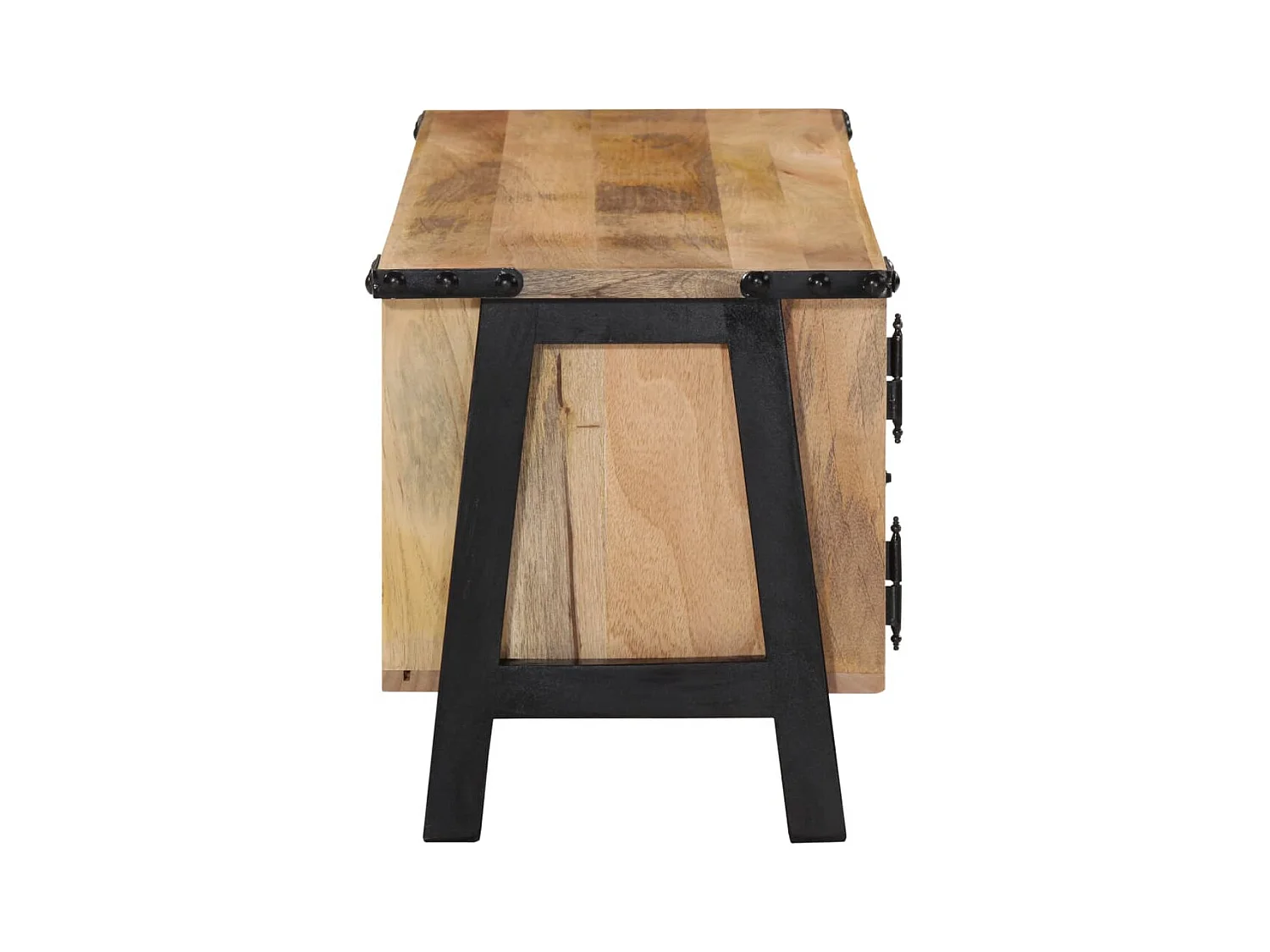 Garden Furniture -  Meuble TV 110x35x40 cm bois massif de manguier