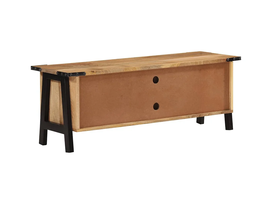 Garden Furniture -  Meuble TV 110x35x40 cm bois massif de manguier