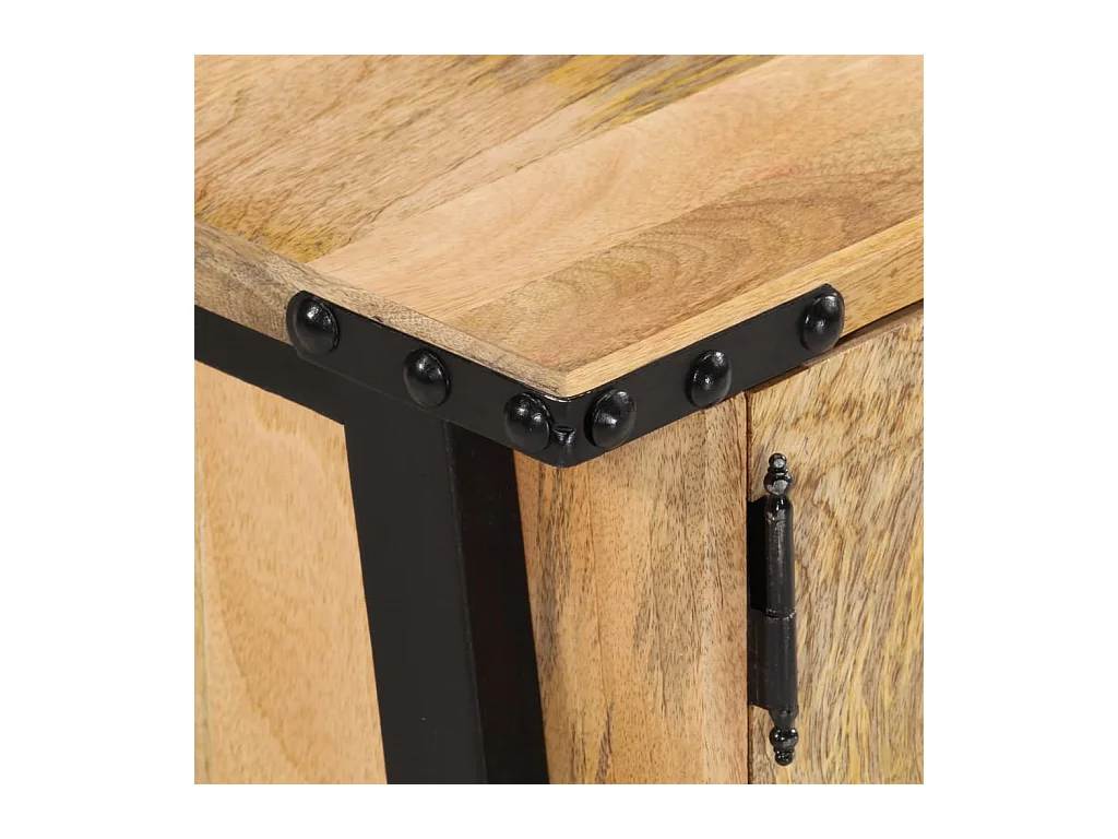 Garden Furniture -  Meuble TV 110x35x40 cm bois massif de manguier